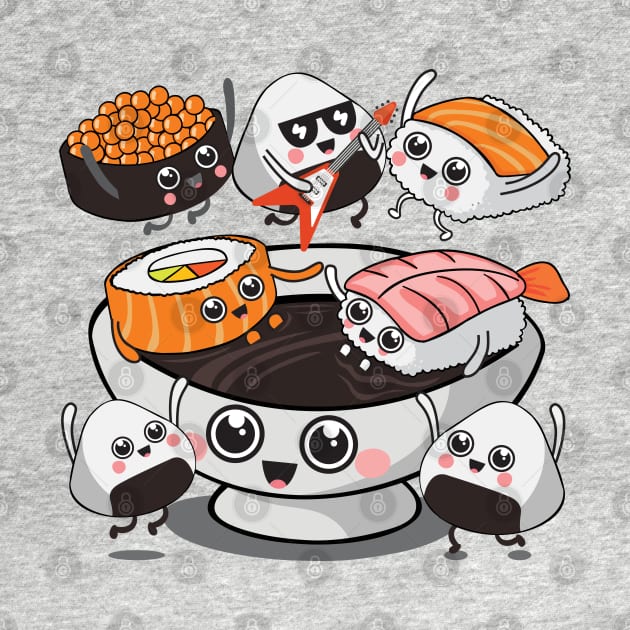 Sushi Rock!!! by Plushism